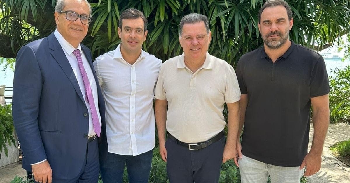 Presidente do PSDB, Marconi Perillo visita Salvador e se reúne com Adolfo Viana, Carlos Muniz e Tiago Correia