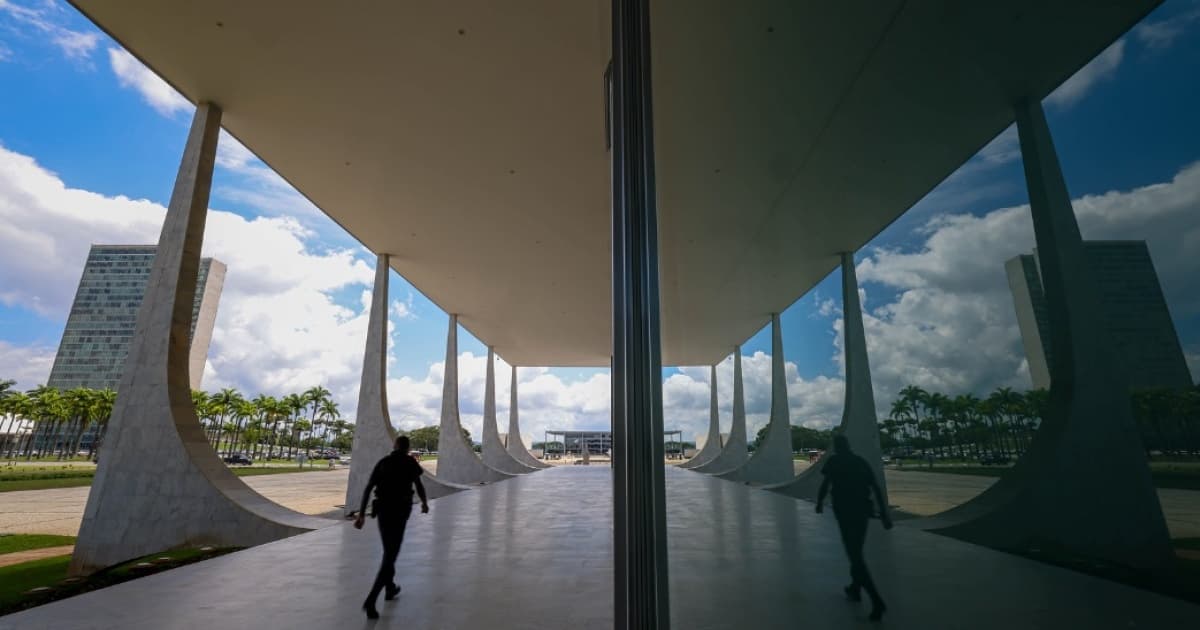 Vista do Congresso a partir do prédio do STF em Brasília