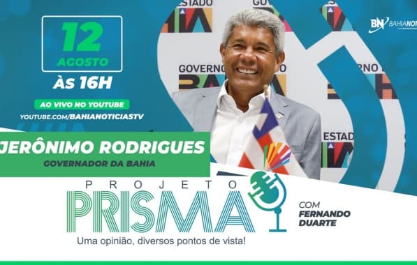 Em sua centésima edição, Projeto Prisma entrevista governador Jerônimo Rodrigues nesta segunda