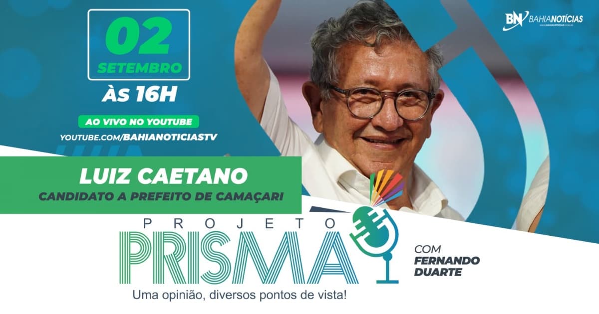 Projeto Prisma entrevista Luiz Caetano, candidato a prefeito de Camaçari