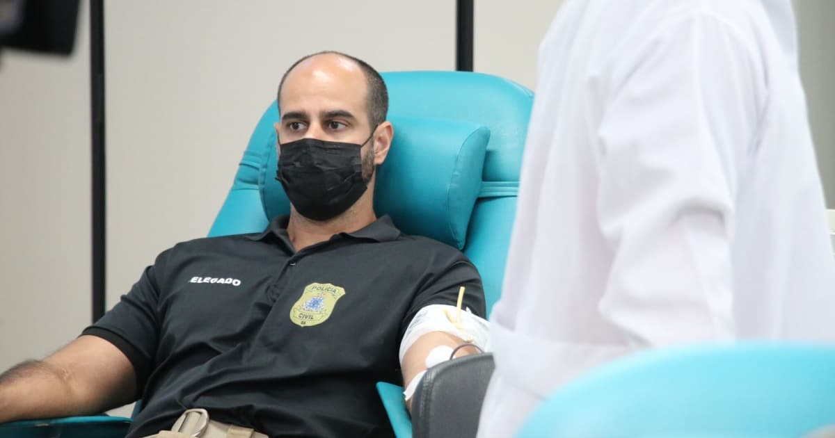 Doações de sangue em Salvador crescem 91% na Hemoba com ação da Polícia Civil