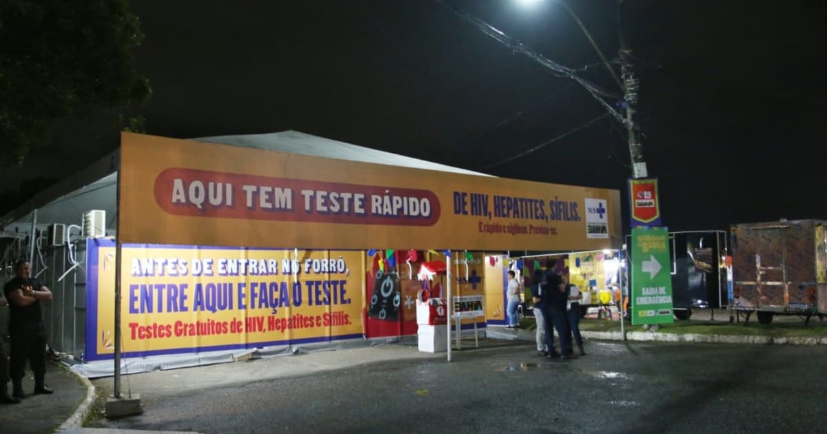 Mais de 900 testes para ISTs foram realizados e 26 positivaram no Parque de Exposições