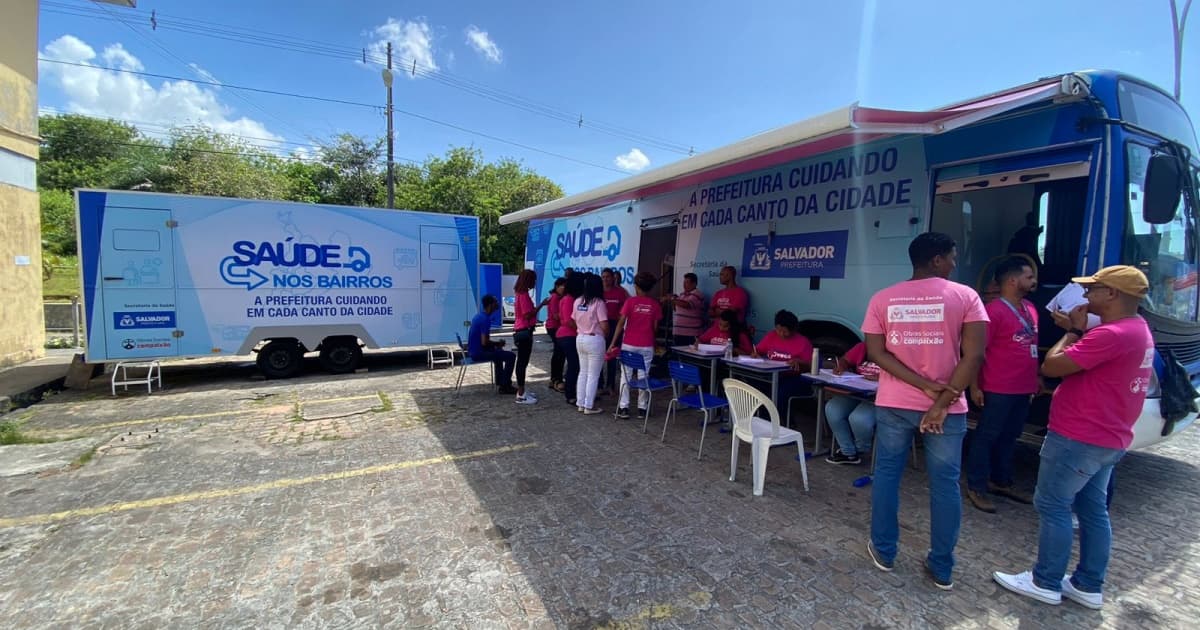 Programa oferece serviços de saúde no bairro do Garcia, em Salvador