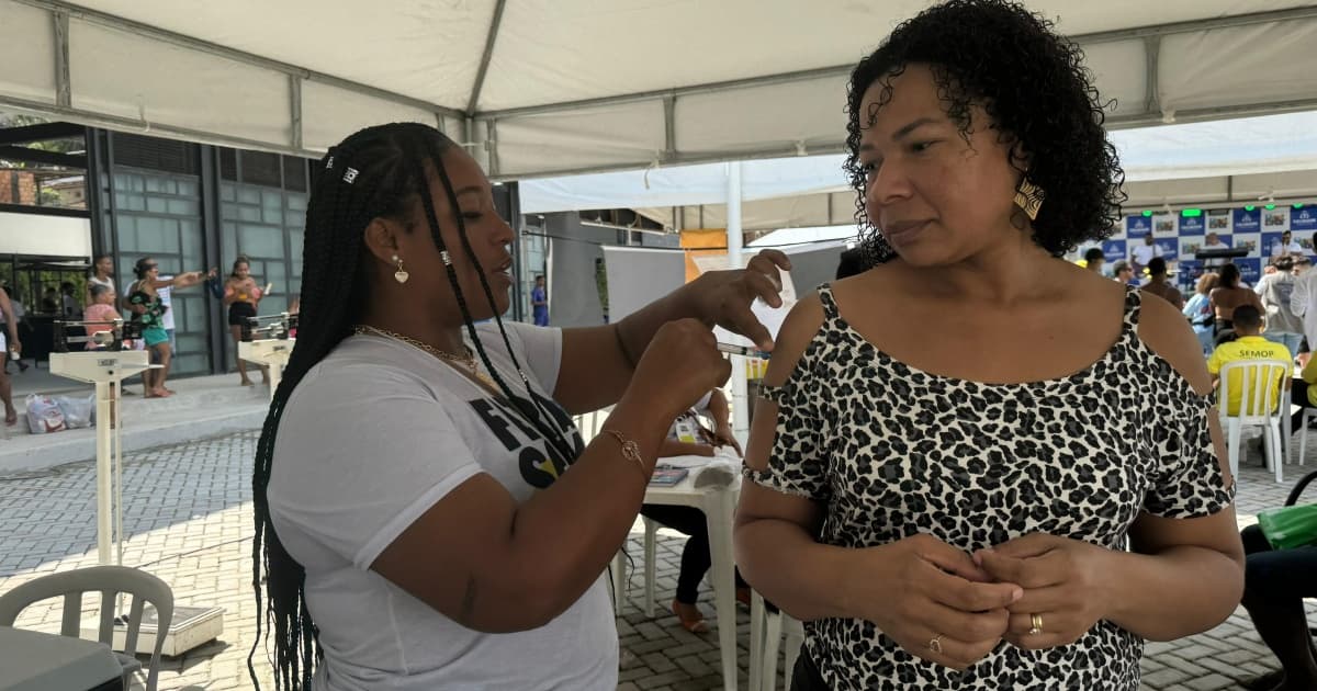 Secretaria de Saúde realiza mais de mil atendimentos durante a 2ª Feira Social do Novo Mané Dendê, em Salvador