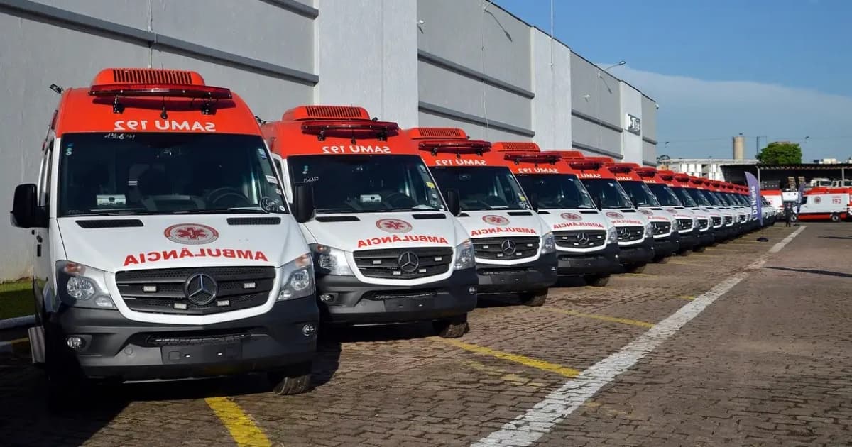 Frota do Samu recebe 280 novas ambulâncias do Governo Federal 