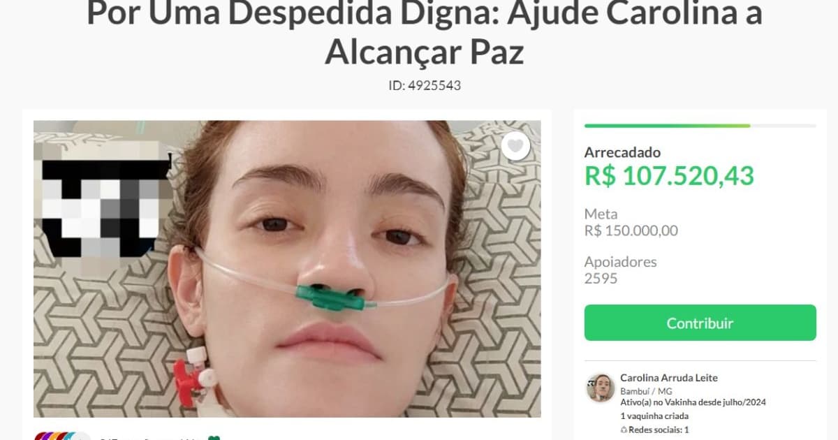 Jovem faz vaquinha para pagar eutanásia