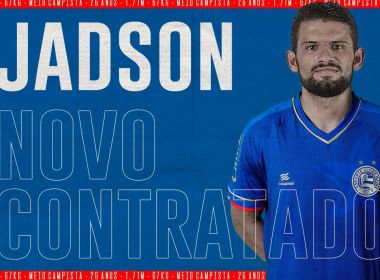 Bahia oficializa contratação por empréstimo do volante Jádson, do Cruzeiro