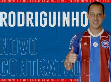 Bahia oficializa a contratação do meia Rodriguinho: 'O 10 chegou!'