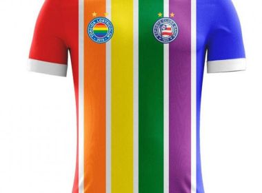 No dia do orgulho LGBTQIA+, Bahia inicia venda de camisa nas cores do arco-íris