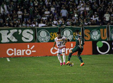 Juazeirense perde novamente para o Palmeiras e é eliminada da Copa do Brasil