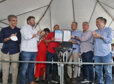 Santanópolis: Rui Costa anuncia nova escola estadual e obras de abastecimento de água